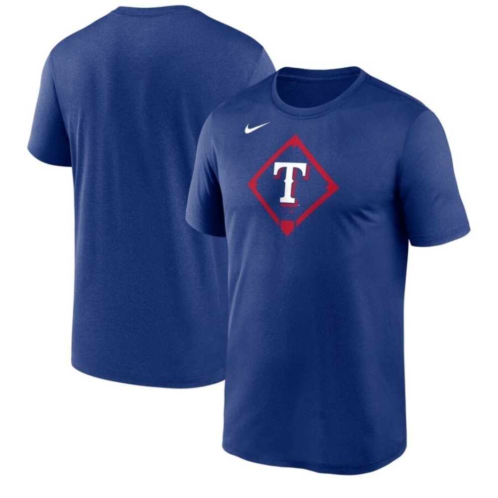 Nike Blue Tee with Red and White Accents